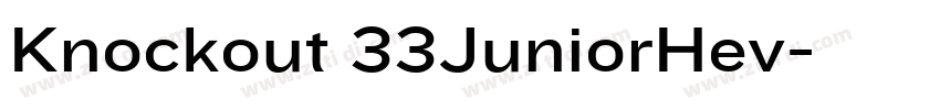 Knockout 33JuniorHev字体转换